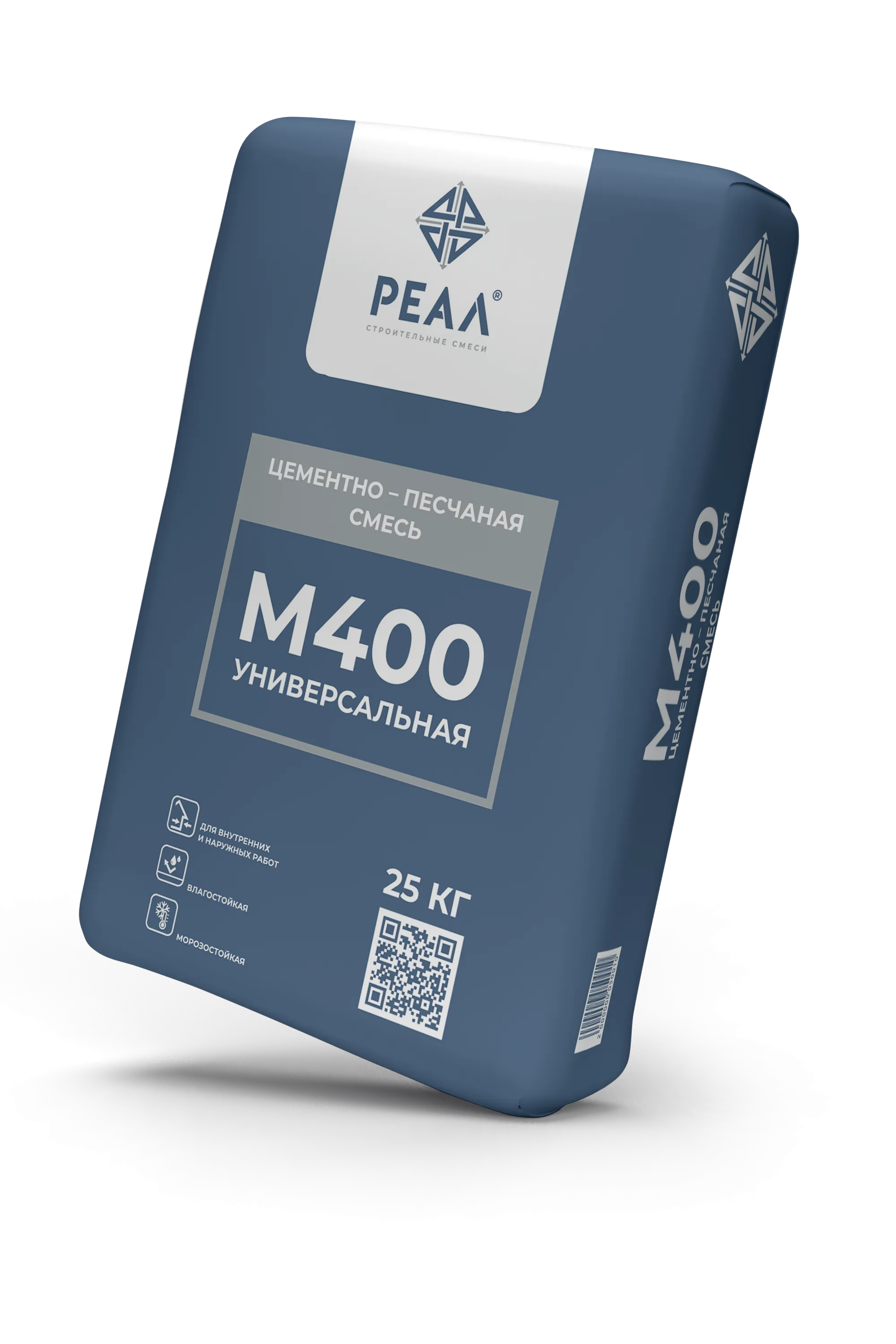 Цементно-песчаная смесь М400, 25 кг